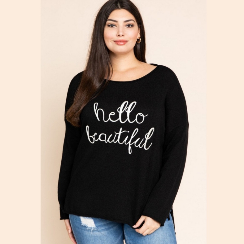 Hello Beautiful Sweater